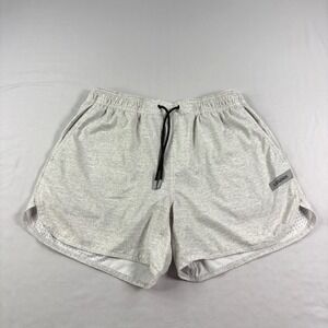 Legends Luka Shorts Mens Large Gray Athletic Lined Gym Training Running